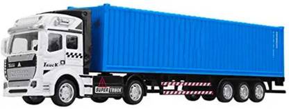 QBIC Container Truck Toy Pull Back Alloy Truck / Big Truck Toy