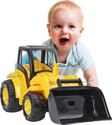 Miniature Mart Kids Big Size Unbreakable J.C.B Loader Truck Toys With Push & Go Wheels Toys