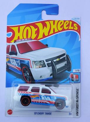 HOT WHEELS HW FIRST RESPONSE 7/10 07 CHEVY TAHOE TOY CAR
