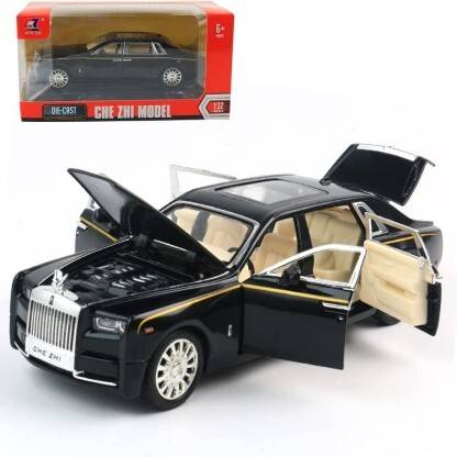 FANSEEKART 1/32 Scale Rolls-Royce Phantom Die-cast Model Toy Car Sound Light Metal