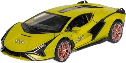 DEUSON ECOM 1:32 Lamborghini Sian Die cast Metal Car Model Toy Car For Kid 2 Year