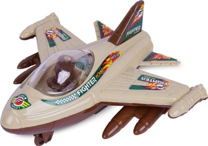 asian Friction Powered Mig 21 Fighter Plane Army Air Force Fighter Jet - Brown Color