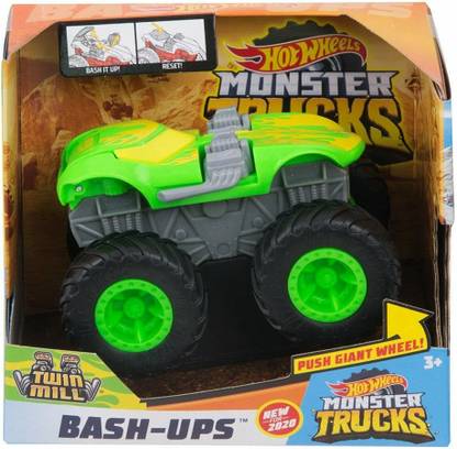 HOT WHEELS 1: 43 Scale Bash Ups Twin Mill Monster Truck for Kids Ages 3+ (GKD32)