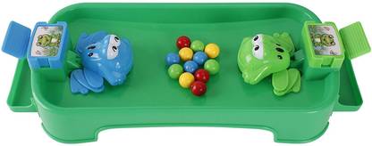 Timsa Toys Frog Eat Beans Game-2 Players Multiplayer Games Frog Game for Kids