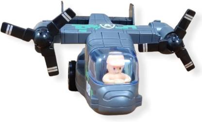 nts Military Osprey Transport Simulation Model Helicopter Push & go Friction Powered