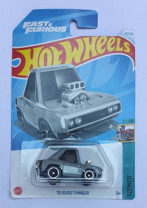 HOT WHEELS C4982 TOONED 1/5 70 DODGE CHARGER TOY CAR