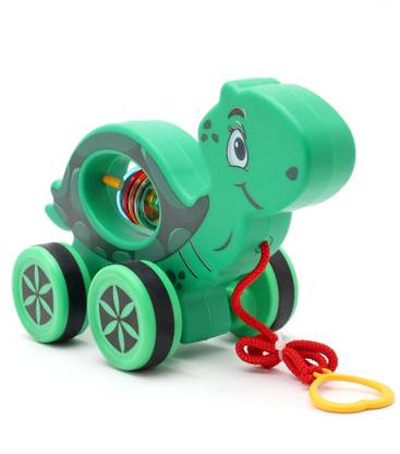 Virgo Toys Pull Along Buddy Turtle - Green| Encourages Walking, For Age 18 Month & Above