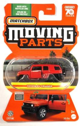 MATCHBOX FWD28- HLG15 TOYOTA FJ CRUISER RED MOVING PARTS