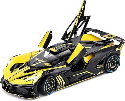 Bestie Toys Bugati Compatible with 1:24 Bugati Bolide Alloy Diecast Car Toy with Lights and