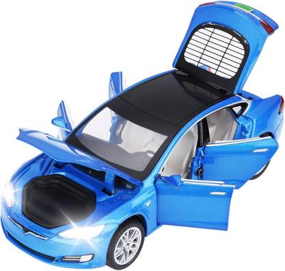 ATRI 1:32 Metal Die Cast Car Model S Pull Back Vehicle With Lights Sound Open Door