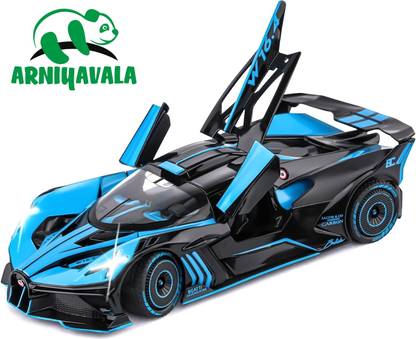 ARNIYAVALA 1:24 Bugatti Bolide Alloy Diecast Car Toy with Lights and Music
