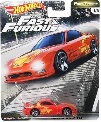 Mattel hotwheels Mazda RX7 FD Fast and Furious