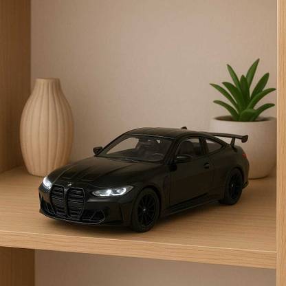 GKNEX BMW M4 1:32 Alloy Diecast Car Toy with Lights, Sound & Pull Back Action