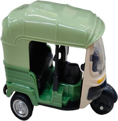 KTRS Battery Operated Bump Go Auto Rickshaw with Sound and Flashing Light