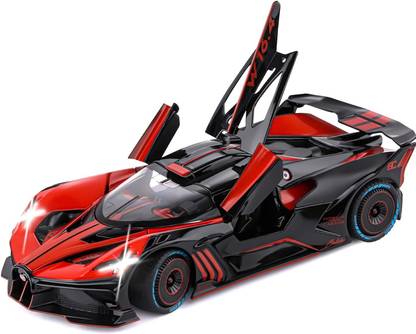 ZHASK Alloy Metal Pull Back Die-cast Car 1:24 Big Bugatti Bolide Toy
