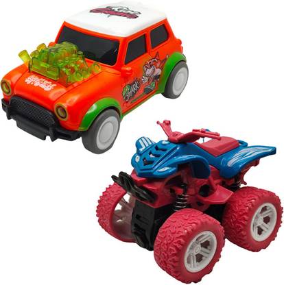 Vaniha Unbreakable Four-Wheel Drive Friction Powered Diecast Toy Set-A215