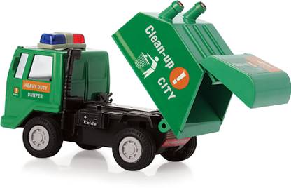 Prime Clean Up City Kachra Gadi | Pull Back & Go For kids 3 Years | No Battery Remote