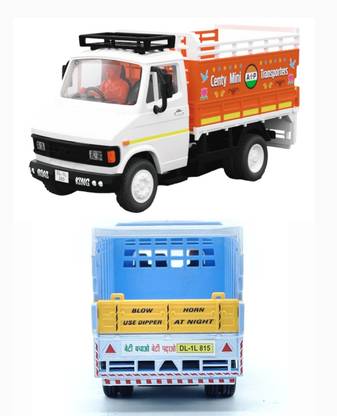 viaan world New Launch Miniature Model of ( Mini Transporter) Tata 407 Truck Toy