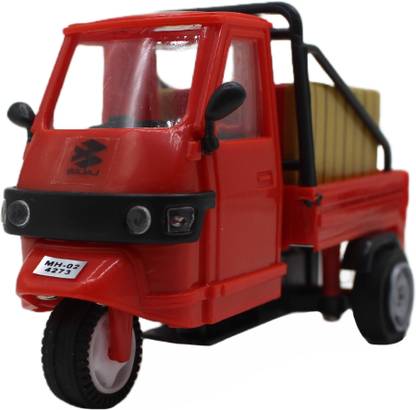 neoinsta shopping Pull Back 3 Wheeler Tempo Vehicle Toy | Pull Along Vehicle Toy