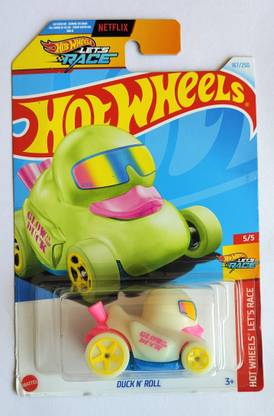 HOT WHEELS LETS RACE 5/5 DUCK N ROLL TOY CAR