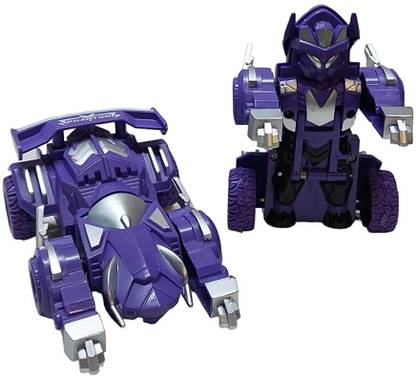 Safaira Toys Transformer Toy Robot Car | High Speed Vehicle for Kids | Pack of 1 | Purple