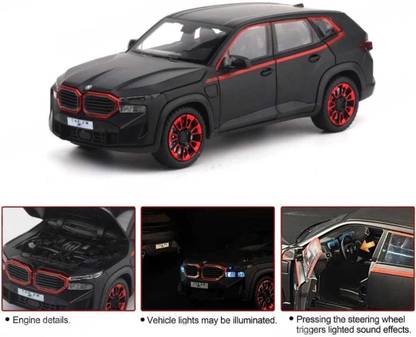 ANAYSHA IMPEX BMW The XM Diecast Metal Pull Back Car with 6 Openable Doors, Sound & Light Toy