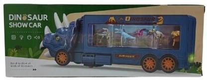 AKTOON TOYS Dinosaur Show Universal Wheel Sound Triceratops Scroll All Kinds of Dinosaurs