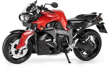 Bestie Toys Die-Cast R1800C Sport Racing Bike with Moving Handle & Display Stand Music Light