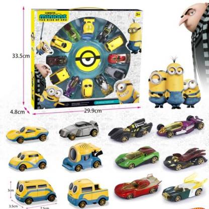 KTRS Minions Bundle Vehicles 1:64 Scale Themed to Minions: The Rise of Gru Movie