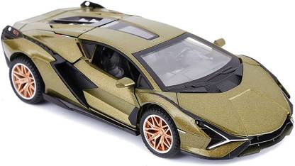 DARVICE 1:32 Diecast Lamborghini Sian Model Toy Vehicle Sound Light Sports Car Toy