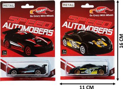 AUTOMOBER DIE-CAST SINGLE PACK COMBO (MACLARENN AND SRT VYPER GTA)