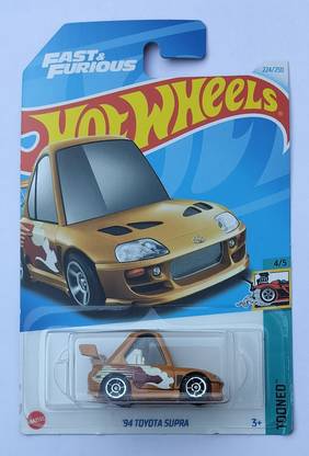 HOT WHEELS TOONED 4/5 94 TOYOTA SUPRA TOY CAR