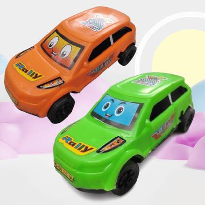 Rally Plastic Power Friction Pull Back | Push and Go Car (Pack of 2) ID- 98