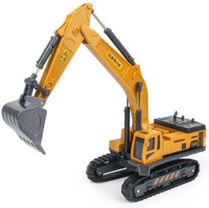 DEUSON ECOM Long Crane Rotate by 360 Degree Construction Bulldozer Excavator JCB Toy for Kid