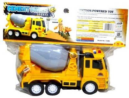 Quadrants Plastic Cement Mixture Pull Back Contrucation Push and Go Plastic Vehicle Toys