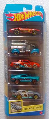 HOT WHEELS Five Pieces of exclusive collectible DieCast Cars from HW CIRCLE Track Series
