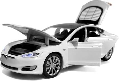 FUNABLO TESLA Model S Toy Car 1:32 Scale Alloy Car Diecast Model Toys for Kids,