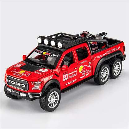 Dherik Tradworld Die casting car 1/28 For Ford Raptor F150 Pickup Alloy Car Model Diecasts