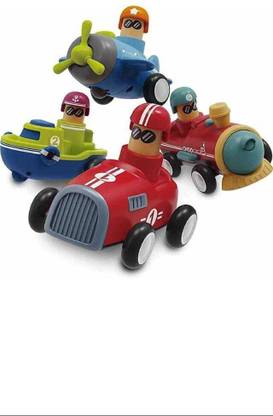 Tenmar Push & Run Toys Miniature Transport Toys Tiny Cars for Kids Endless Fun Games