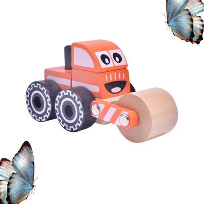 ViaZAID Pull Along Toy, Baby Early Walking for Babies, Walking Vehicle Toy (Road Roller)