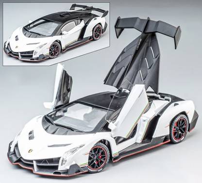 Devdhan 1:24 Scale Model Lambo Veneno Die-Cast Car with Openable Doors & Sound & Light
