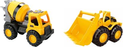 Globular Cement Mixture Bulldozer Engineering Construction Friction Vehicle Truck Toys