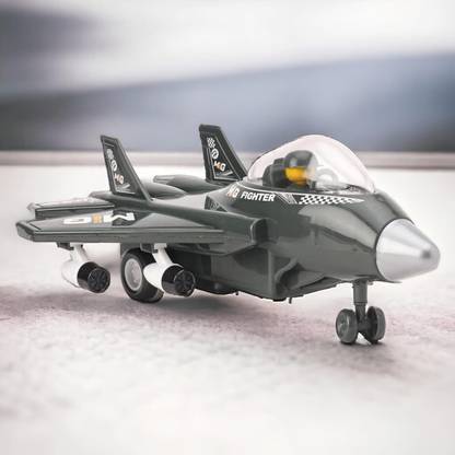 zokato Friction Powered MIG Fighter Plane (Multicolor, Pack of: 1) for Kids/Toddlers