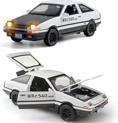 SR Toys 1:32 Scale Toyota AE86 Initial D Model Car-Exclusive Alloy Metal Pullback Toy