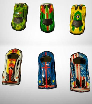 Harsun oyco Pack of 6 Pull Back Mini Race Cars Set for Kids (multi Color, Pack of: 6)