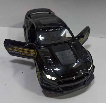 Toptoysindia Die Cast Toy Car 1:32 Model Car Mustang GT500 Alloy Toy Cars Pullabck (Black)