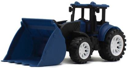 neoinsta shopping Medium size friction powered plastic bulldozer Blue color toy for kids