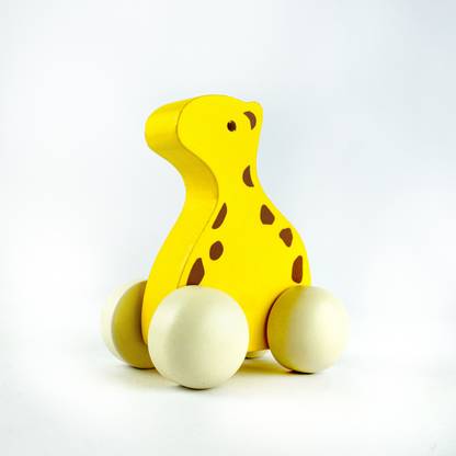 lakdi ki kathi Giraffe Pull Along Toy