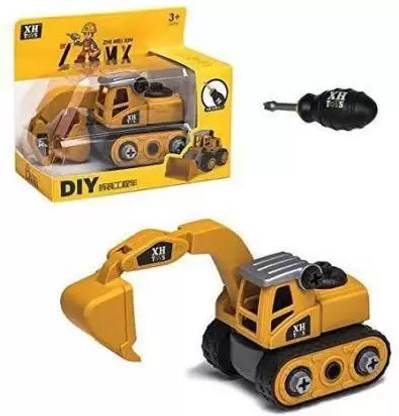 Just craft Unbreakable DIY Excavator Tack With Screw Assembly Toys for Kids