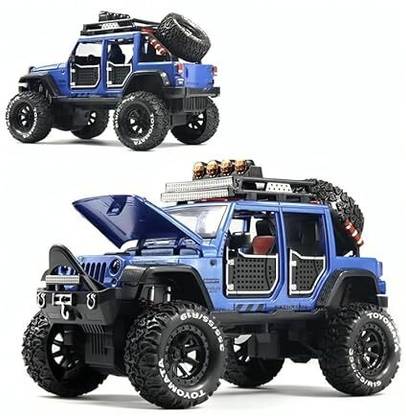 WONDER CREATURES Jeep Wrangler Rubicon Alloy Pickup 1:24 Scale Model Car